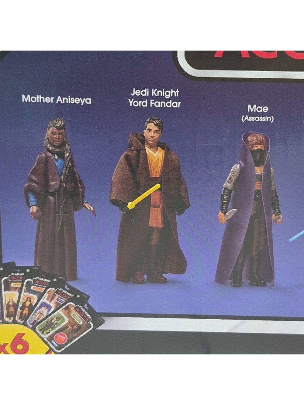 Star Wars Acolyte Retro Collection Kenner 6 Pack 3.75” Figure Set Multipack~NIB - Picture 2 of 7